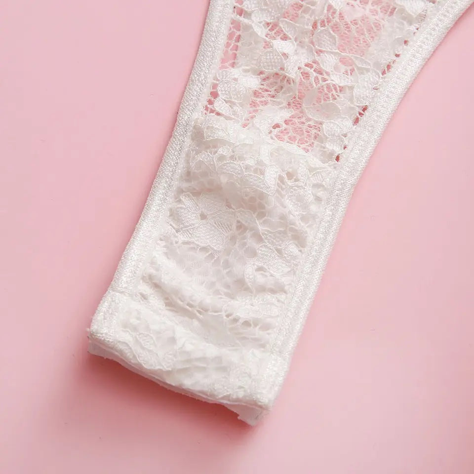 Ariadne | Bridal heart teddy lingerie bodysuit