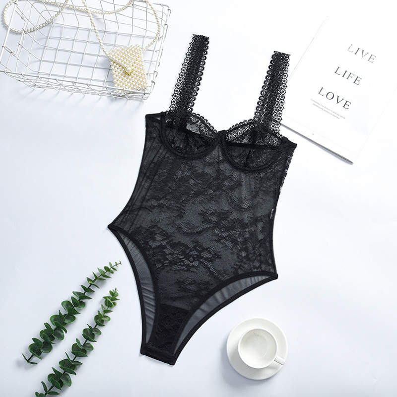 Artemis | Lace mesh teddy bodysuit